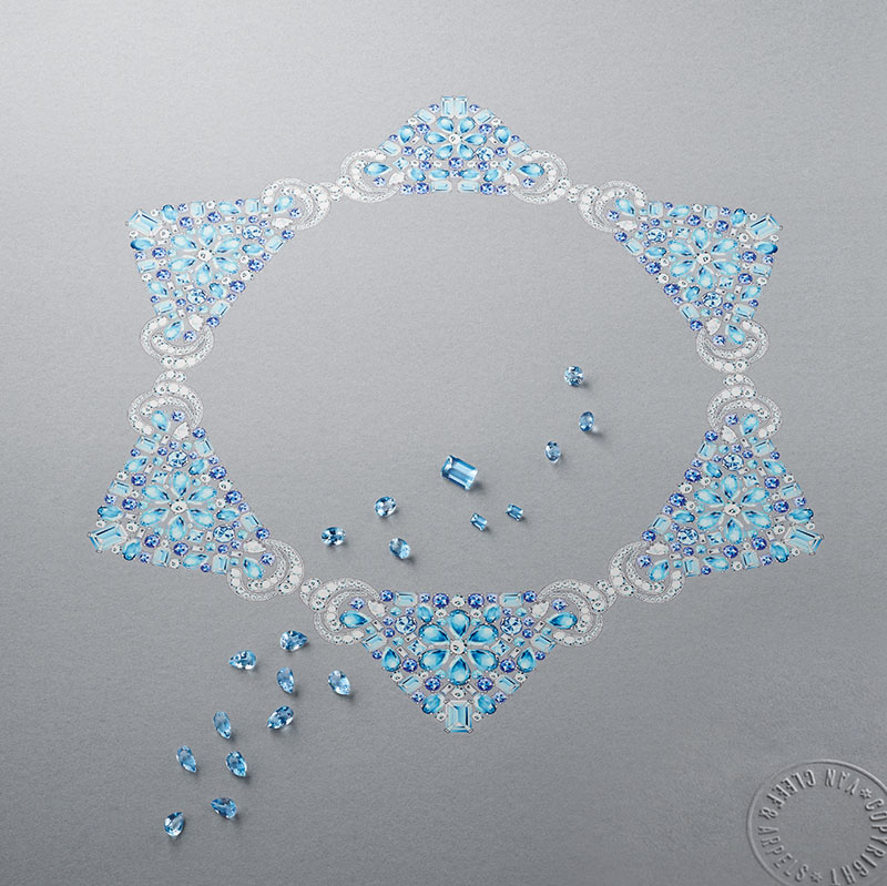 Van Cleef & Arpels Seven Seas 系列高級珠寶。